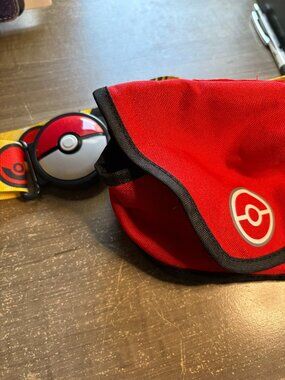 Pokemon Belt Pikachu Pokeball Waistband Adjustable Kids Adult Yellow Black